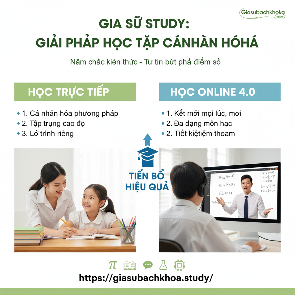 Gia Sư Study – Giải Pháp Học Tập Toàn Diện Cho Học Sinh Hiện Đại