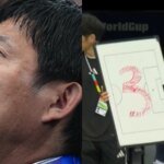 Japan's head coach is the latest addition to the list of World Cup social media sensations

